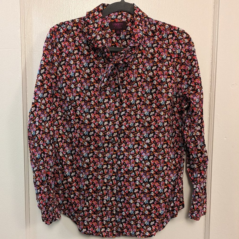 J. Crew ruffle shirt in Liberty® fabric